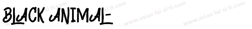 BLACK ANIMAL字体转换